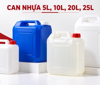 Can nhựa 5L, 10L, 20L và 25L: Nên chọn dung tích nào?