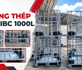 Khung thép bồn IBC 1000L có tác dụng gì? Khi nào cần thay khung?